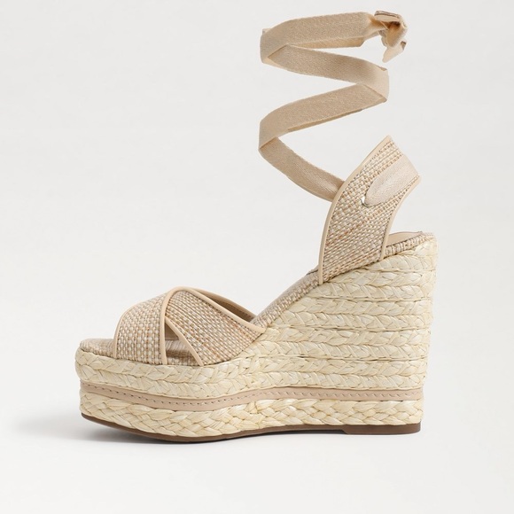 Sam Edelman VAUGHN ESPADRILLE WEDGE SANDAL size 7.5 - Picture 1 of 6